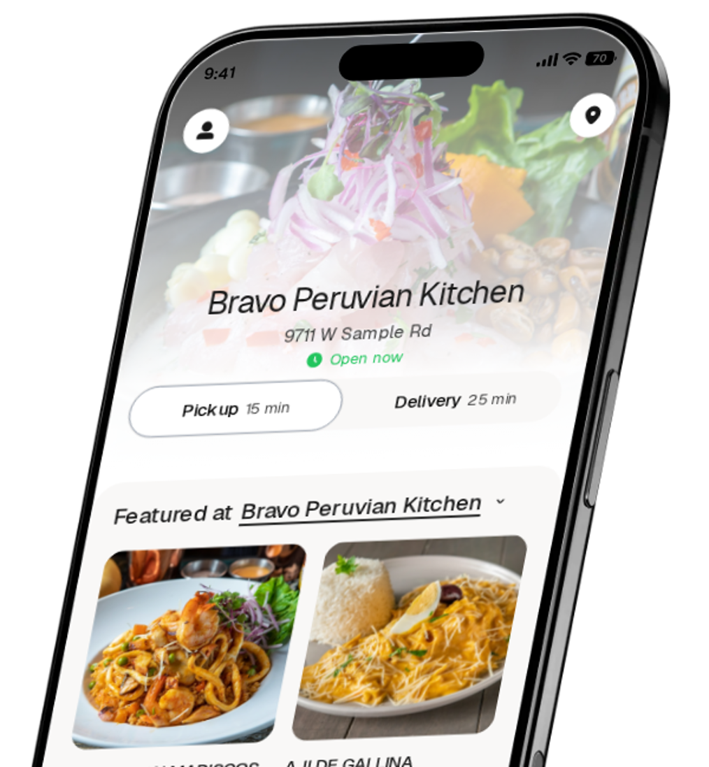 Bravo Peruvian Kitchen app preview