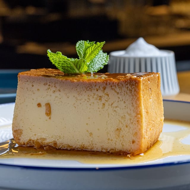 Coconut flan.